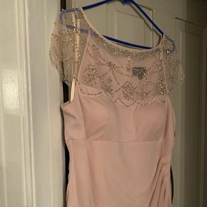 Pink dress  beautiful beaded top
